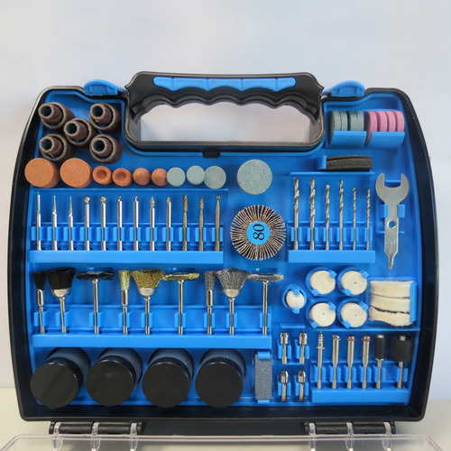 Kit De Accesorios P/ Minitornos Gamma 220 Piezas C/ Estuche