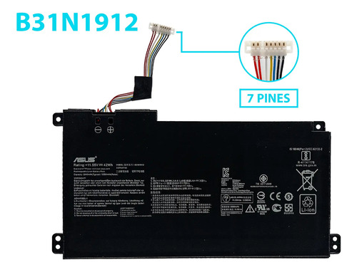 Bateria Asus Notebook E510ma E410m E410ma B31n1912 Original