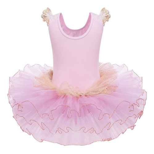 Vestido Infantil Bale Bailarina Flor Renda Saia Tutu Armada