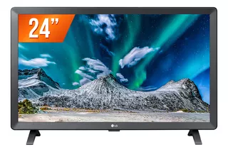 Smart Tv Monitor Led 24 Hd LG 24tq520s 2 Hdmi 1 Usb Wi-fi