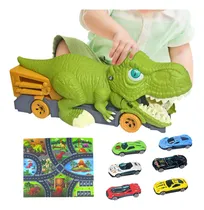 Comprar 3 Pcs Juguetes De Camiones De Dinosaurios - Excavadora De Dinosaurios Modelo De Vehículo De Ingeniería Juguete 1 Camión De Dinosaurios Y 6 Coches De Aleación - Juguete Transportador De Camión Kink-mx