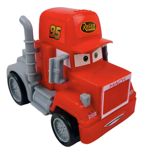 Autos Fricción Cars, Rayo Mcqueen, Mate, Mack, Francesco Color Multicolor Personaje Rayo Mcqueen Mate Mack Francesco