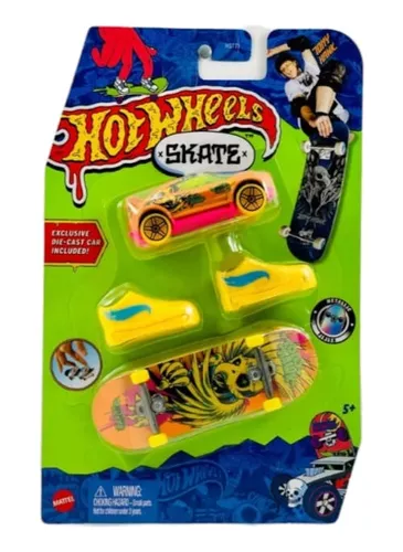 Skate de Dedo com Carrinho Hot Wheels - Tony Hawk - Mattel