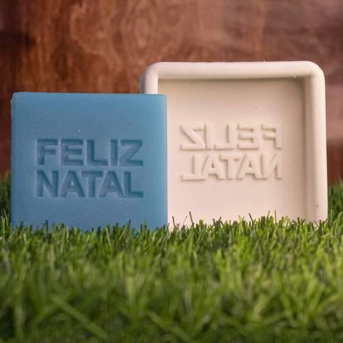 Imagem 3 de 4 de Forma De Silicone Barra Feliz Natal Ib-1770