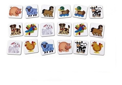 Juego De Mesa Memotest De La Granja Didáctico Ruibal 490