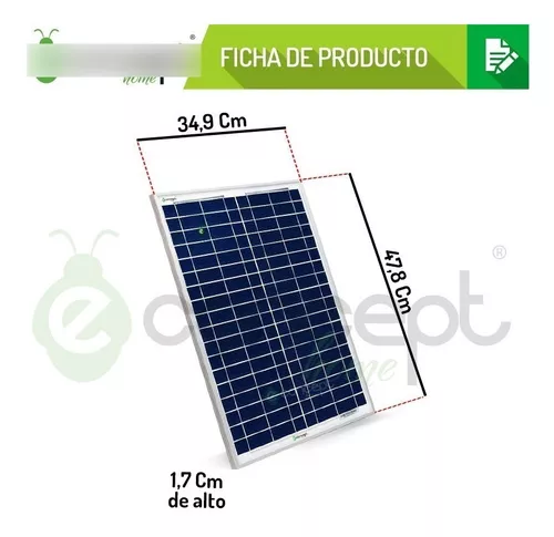 Kit Energía Solar 220v Inversor 150 Panel 20w Bateria 12amp - $ 242.836