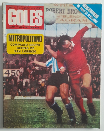 Revista Goles 1227 Racing Independiente Metro 1972 