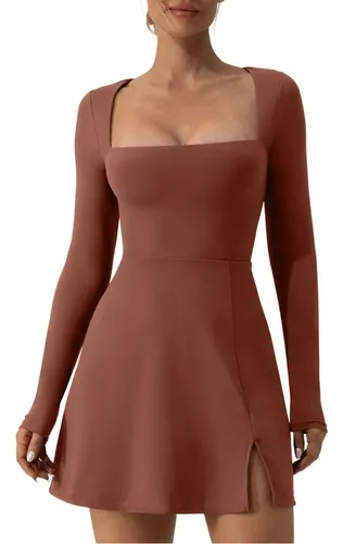 Vestidos color cafe cortos hotsell