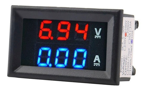 Mgsystem Voltimetro + Amperimetro Digital 100v 10a Carro 