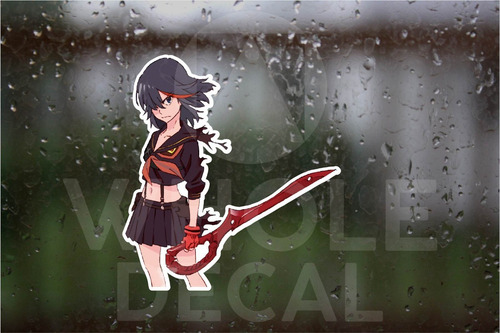 Ryuko Matoi Kill La Kill Decal Vinilo Impreso Troquelado