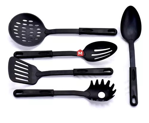 Utensilios Cocina Teflon Cucharon Espatula Set 5 Sheshu Home