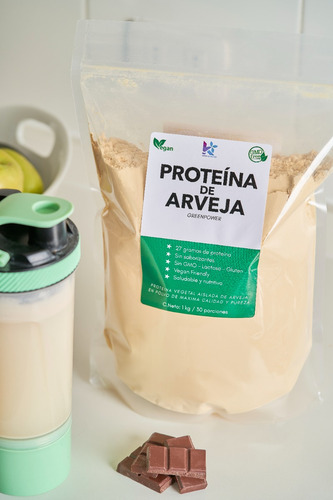 Imagen 4 de 10 de Pack 2 Kg. Proteína Arveja 100% Vegana - Envio Gratis