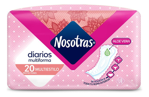 Protectores Diarios Nosotras® Multiestilo X 20 Unidades