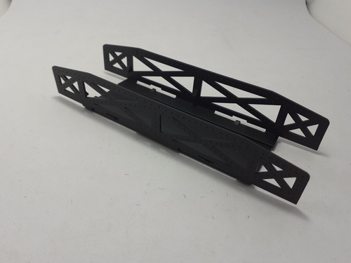 Imagen 2 de 6 de Nico Puente Recto Negro Con Paso 12mm Plastico H0 (cpv 76)