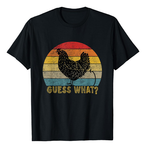 Vintage Divertido ¿adivina Qué? ¡culo De Pollo! Polera Con