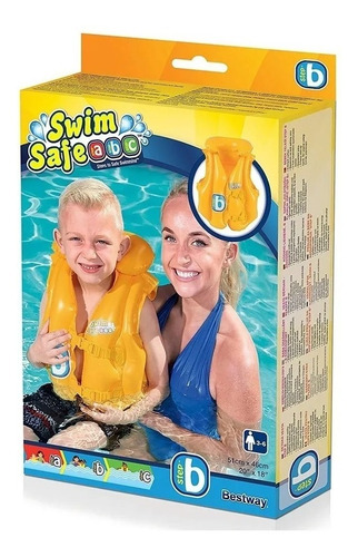 Imagen 1 de 8 de Chaleco Inflable Salvavidas Para Pileta 32034 Bestway Edu