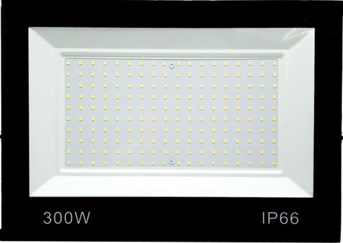 Refletor 300w Led Holofote Ip66 Bivolt Blindado Luz Branca Cor da carcaça Preto Cor da luz Branco-frio 110V/220V