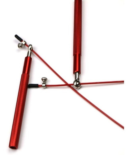Imagen 4 de 4 de Lazo Cuerda Velocidad 3m Guaya Gym Crossfit Saltar Aluminio