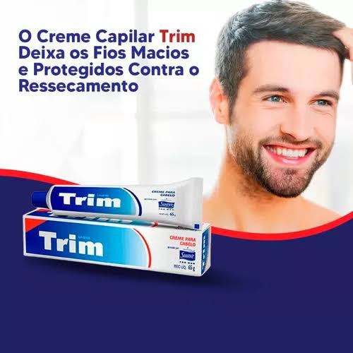 Trim Creme Men Suave Hidratante Para Cabelo 65g