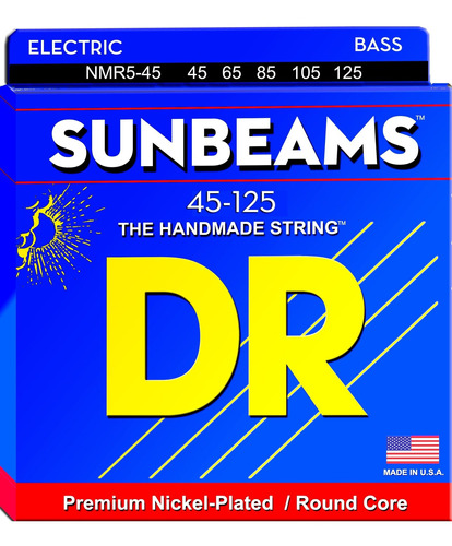 Dr Strings Sunbeam Núcleo Redondo Niquelado 5 Cuerdas Bajo 4
