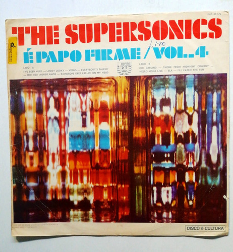 The Supersonics E Papo Firme Vol. 4 Brasil Rock Disco Vinilo