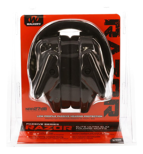Orejeras Walker's One Size Slim Passive - Negro