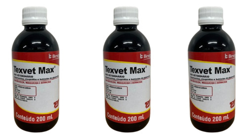 Texvet Max 200ml Carrapato, Berne E Mosca Bimeda - 3 Un