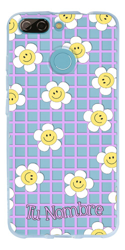 Funda Para Zte Para Mujer Flores Felices Con Tu Nombre