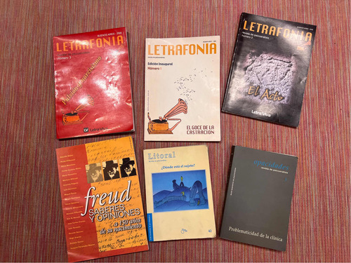 Lote 6 Rev Libros De Psicoanálisis Letrafonia  Freud U Otros