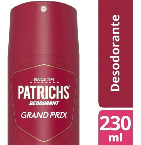 Patrichs Grand Prix Desodorante Aerosol Masculino X 230 Ml Fragancia Masculina