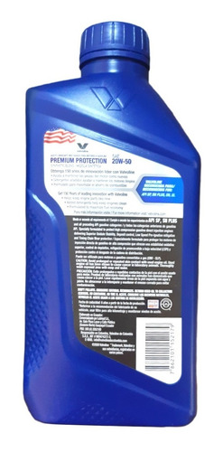 Aceite 20w50 Semi Sintetico Valvoline Pack 12lts + 2filtros