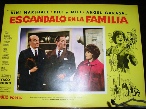 Poster Original Filme  Escandalo En La Familia