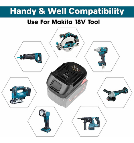 Adaptador Convertidor De Batería Dm18m Para Milwauke M18 Par