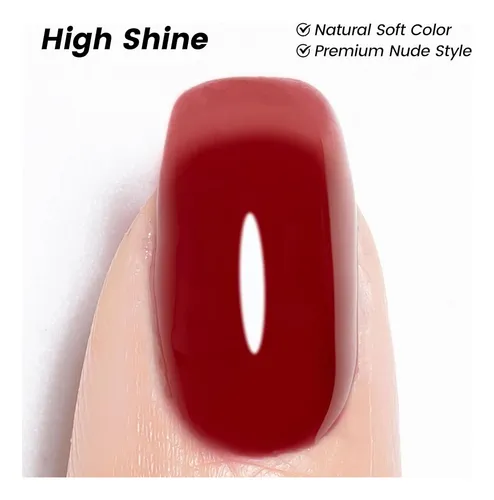 Ytd Likomey Esmalte De Uñas En Gel, Color Rojo Baya, 0.5