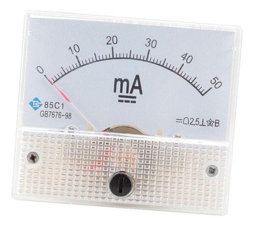 Medidor De Panel De Corriente Analógico Amperímetro 0-50 Ma