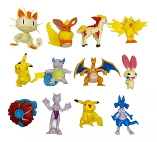 Muñecos Pokemon Go X12 7 Cm Pikachu Umbreon Eevee Charmander