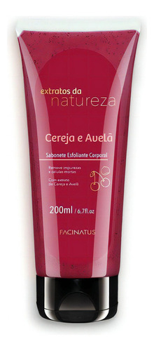 Sabonete Esfoliante Corporal Cereja E Avelã Facinatus 200ml