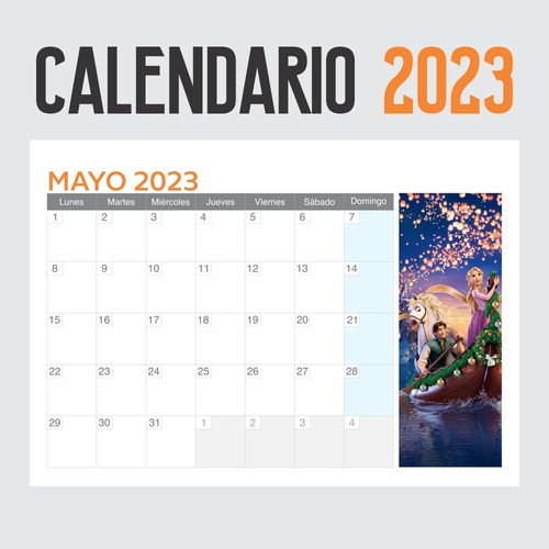 Imagen 1 de 6 de Calendario 2023 Dibujos Disney A4 - Animeras