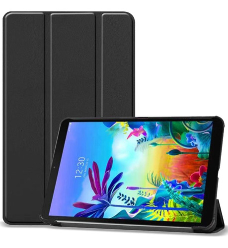 Funda Ligera Para LG G Pad 5 10.1 De Cuero Pu (negro)