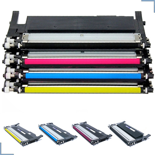 ' Kit 4 Toner Para Impressoras Clp 365 365w 3305 3305w K406s