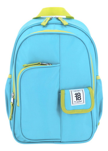 Mochila Chica Deportiva 1818 Chenson Petit 1865945 Color Agua Diseño De La Tela Liso