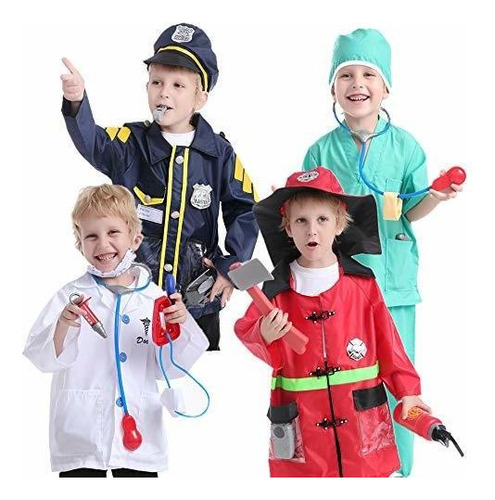 Disfraces Infantiles Para Halloween, 4 Sets Con Accesorios