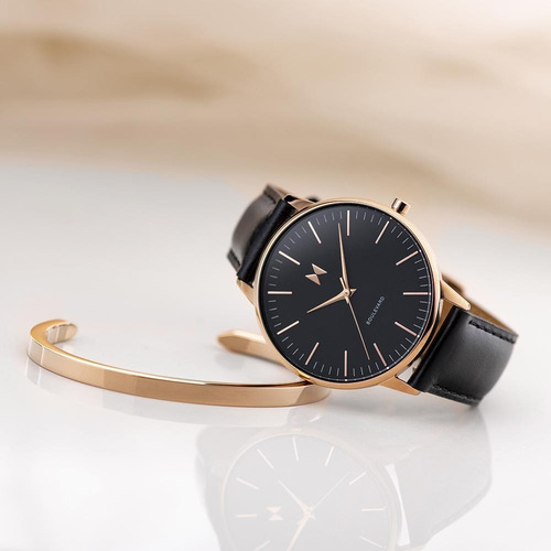 Imagen 2 de 2 de Reloj Mvmt Dama Set Color Negro - S007