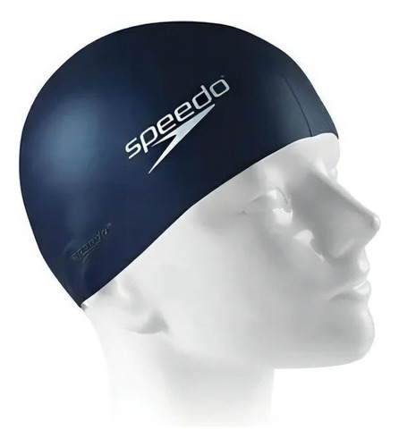 Gorro de natación Speedo Slim Cap de silicona, color azul marino