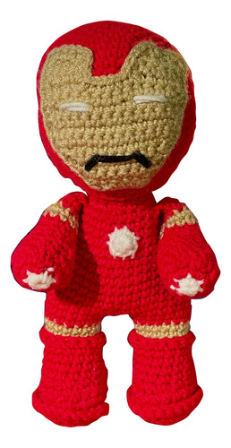 Super Héroe Iron Man En Amigurumi Tejido A Mano Niñ@s