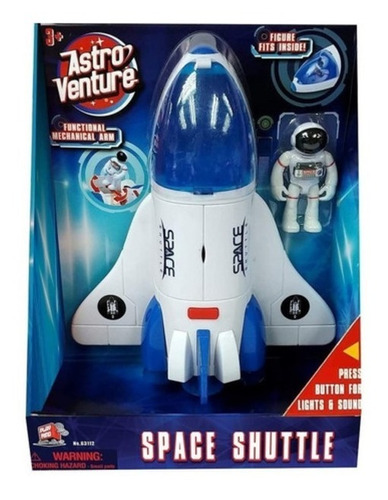 Nave Espacial Astro Venture Con Figura Wabro 63112