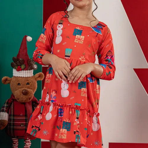 Vestido manga longa inverno festa 2025