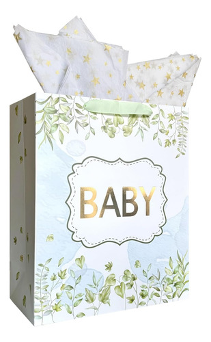 Amrose Bolsa De Regalo Grande De 13 Pulgadas Para Baby Showe