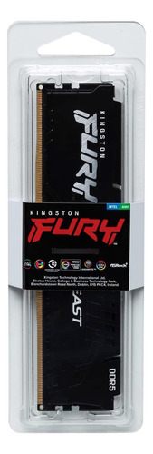 Módulo Ram Kingston Fury Beast 32gb 5600mhz Kf556c40bb-32