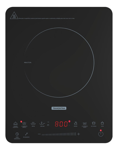 Cooktop Portátil Por Indução - Slim Touch Ei 30 Tramontina